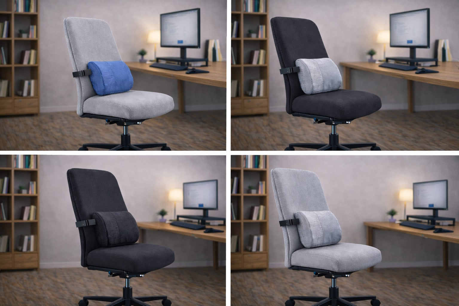 Coussin lombaire ergonomique pour travail de bureau – ErgoWork