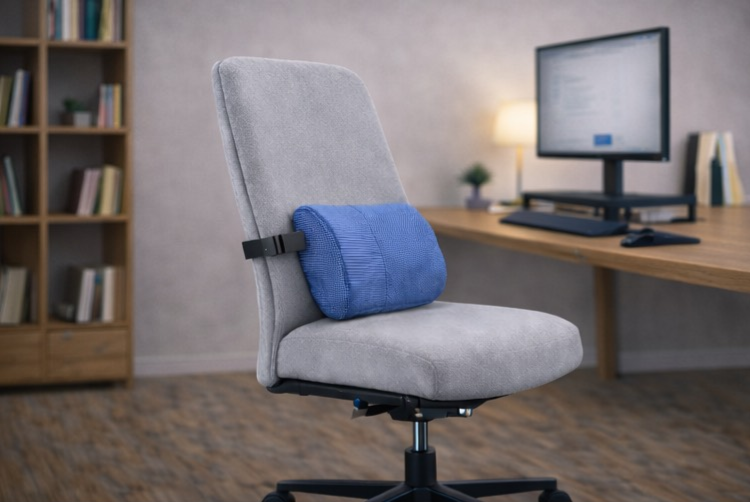 Coussin lombaire ergonomique pour travail de bureau – ErgoWork