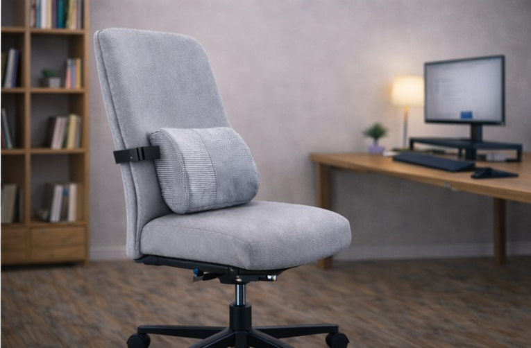 Coussin lombaire ergonomique pour travail de bureau – ErgoWork