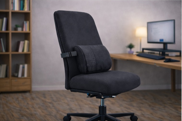 Coussin lombaire ergonomique pour travail de bureau – ErgoWork